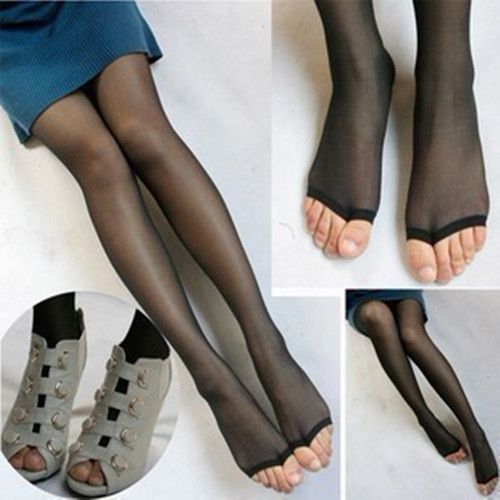 No-Toe Stockings for Peep-Toe Shoes / 24 Genius Clothing Items Every Girl Needs (via BuzzFeed)