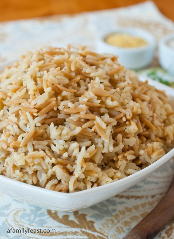 Rice Pilaf – So much better than any boxed rice pilaf mix and chances are, you have all the ingredients already in your kitchen!