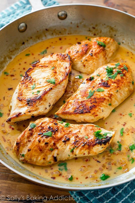 Skillet Chicken with Creamy Cilantro Lime Sauce | 27 Low-Stress Chicken Dinners You Can Make In One Pan
