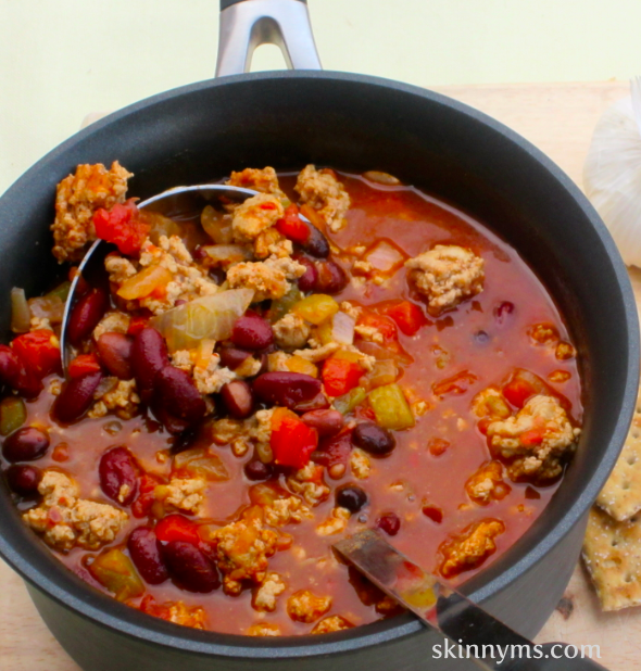 Spicy Three Bean Turkey Chili – We’ve included slow cooker and stovetop versions for this spiced up chili recipe. You’ll find tips