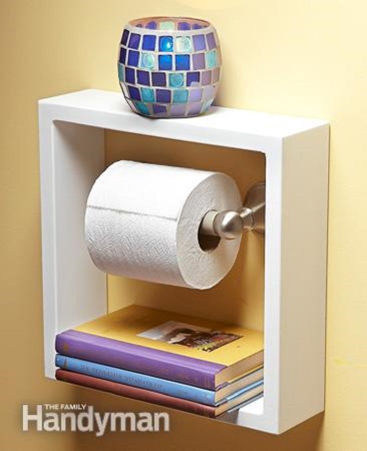 Top to DIY Ideas for Bathroom Decoration  //  Interesting…especially this for a half bath.  j.