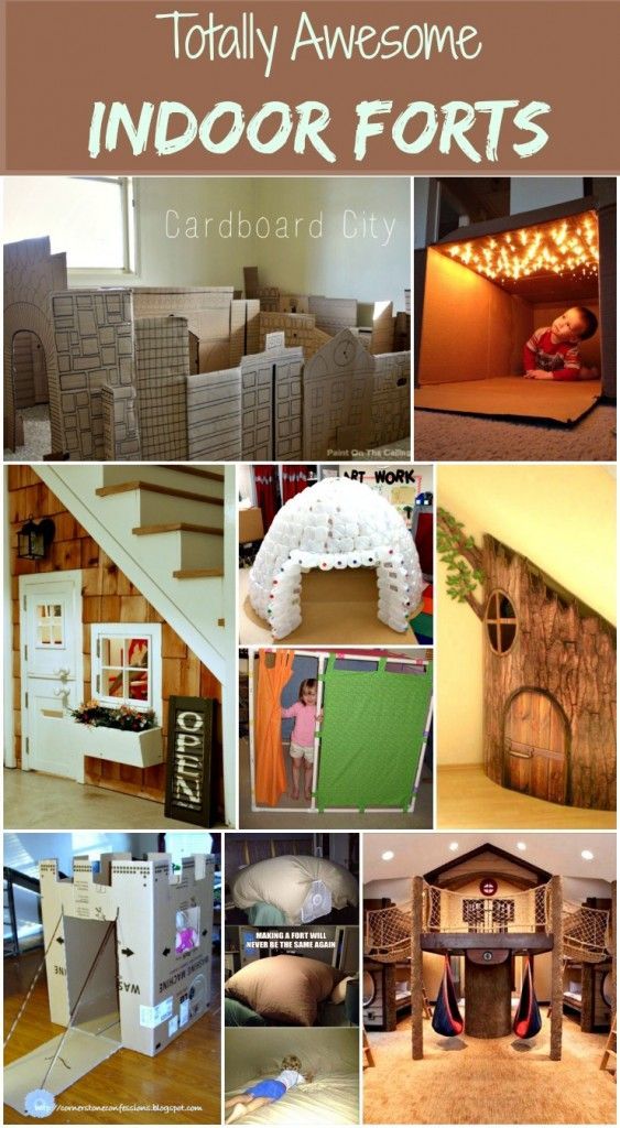 totally awesome indoor forts – with the cool weather coming – needing some creative ideas!