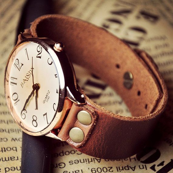 Womens Leather Watch by WatchGraceful on Etsy, $16.99