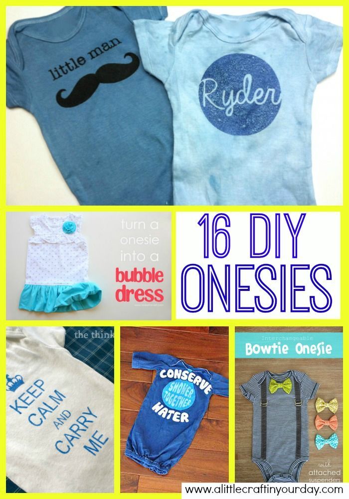 16 DIY Onesies by A Little Craft in Your Day