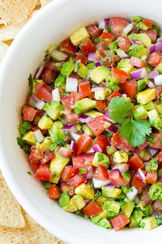 Avocado Salsa – this stuff is amazing! I couldn’t stop eating it!