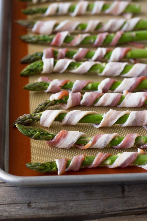 Bacon Wrapped Asparagus This is a delicious and easy way to serve asparagus.  I love asparagus and this is an amazingly delicious
