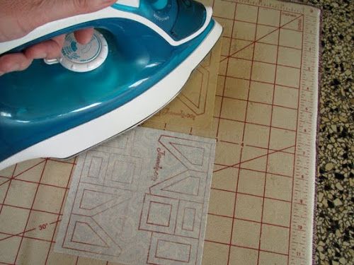 QUILT STAMPING – Building houses from scraps