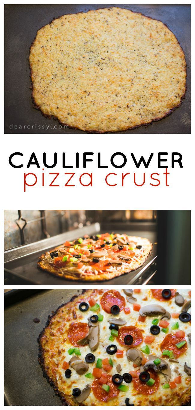 Cauliflower Pizza Crust Recipe – This delicious cauliflower pizza crust recipe is easy to make and so much healthier than regular