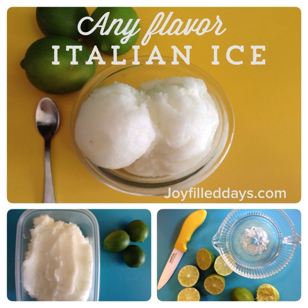 DIY Italian Ice {Lime, Lemon, Orange} –Boston North End Authentic– Just like Polcari’s!