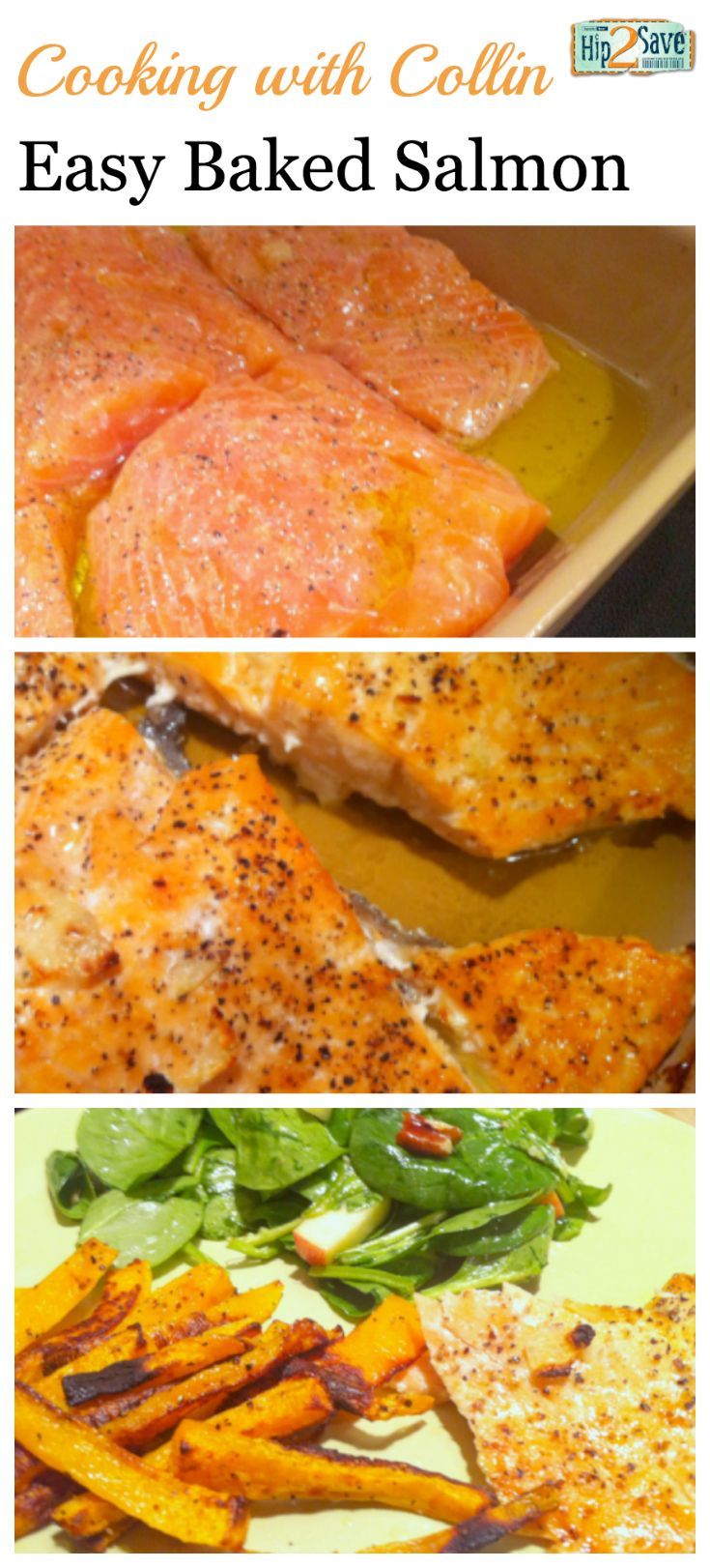 Even if you don’t love salmon, give this easy baked salmon recipe a try – it’s so yummy!! (Especially if you love salmon like me.)