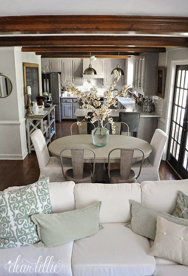 Flip this layout and it would work for the cottage! Decorating with Neutrals – Driven by Decor