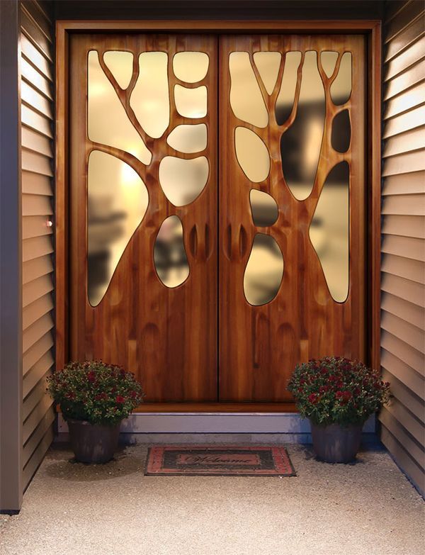 I think this is a most beautiful front door. From the site “The two doors above are by artist and furniture designer Victor