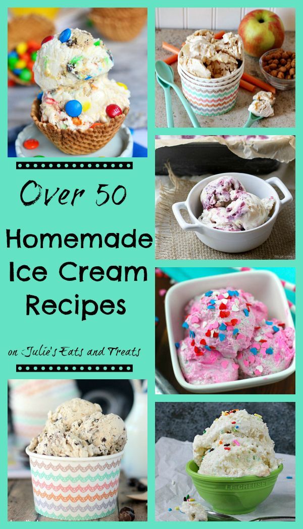 Over 50 Homemade Ice Cream Recipes including both churn and no-church recipes!