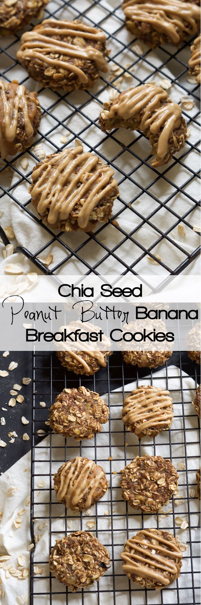 Peanut Butter Banana Breakfast Cookies are ready in 15 minutes, only take one bowl and are a delicious and dessert-like breakfast