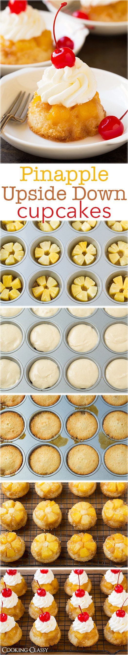 Pineapple Upside Down Cupcakes – I’ve already made these twice and I’m making them again tomorrow for company! Just like that