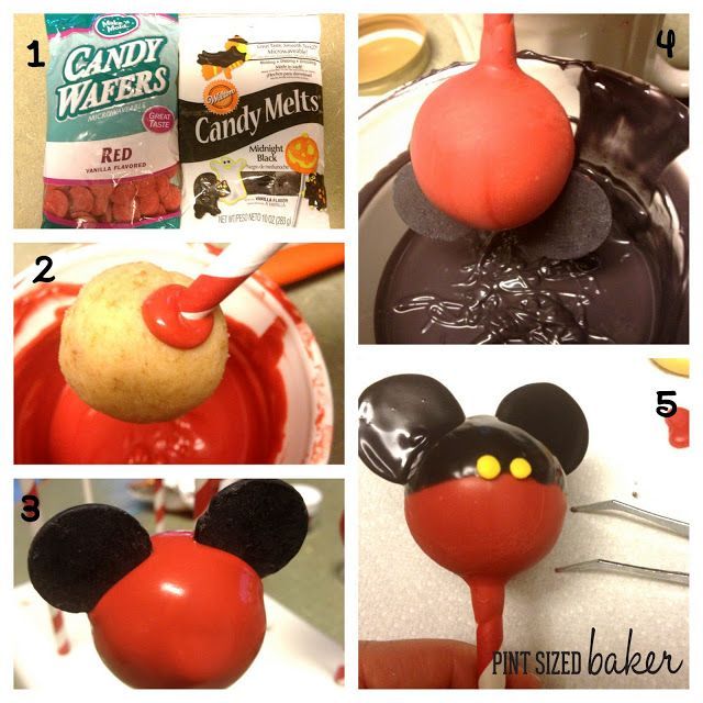 Pint Sized Baker: Mickey and Minnie Mouse Cake Pops