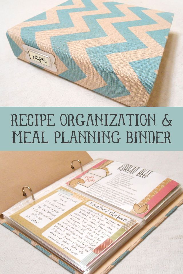 Recipe Organization and Meal Planning Binder… I WISH I could be this organized!
