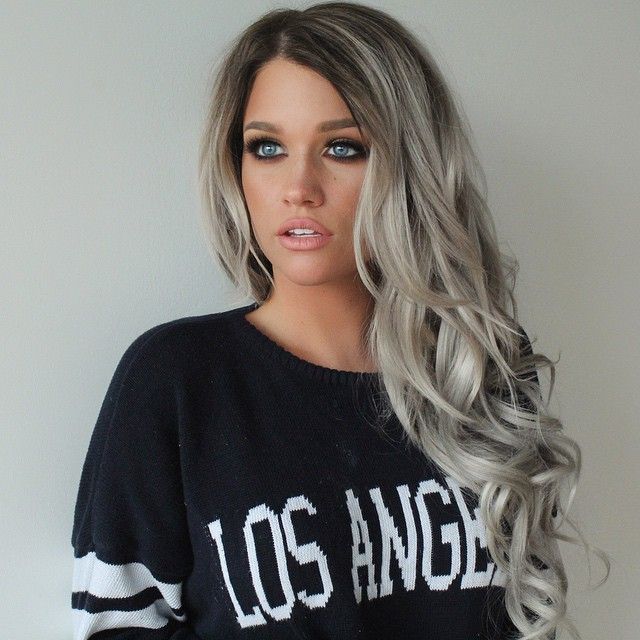 Silver blonde ombre!