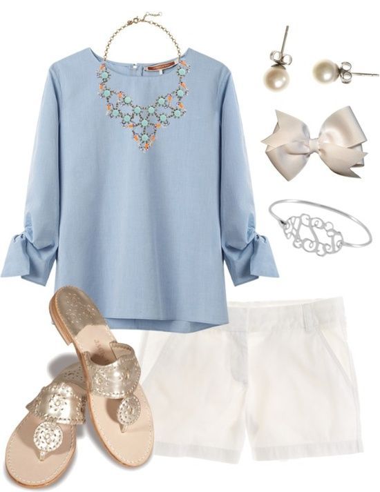 The light colors really make this a spring outfit!