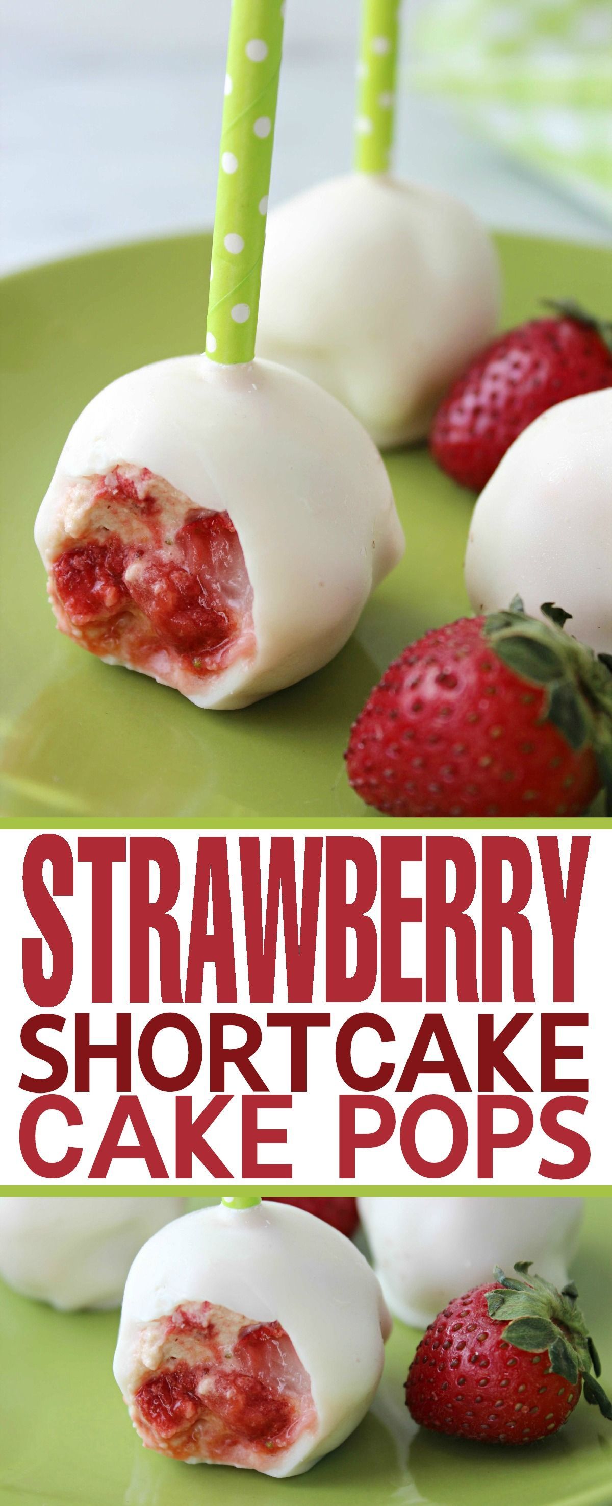 This Strawberry Shortcake Cake Pops Recipe results in the most amazing summery cake pops you have ever eaten.  Perfect for a