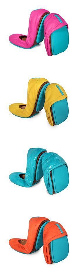 Travel in Tieks – the unique split-sole design allows the shoe to easily fold and fit into a purse or suitcase with room for