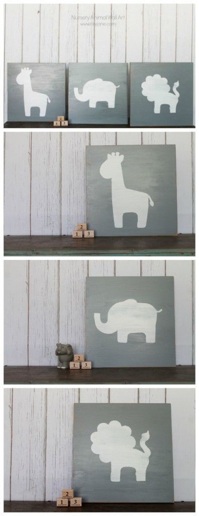 Using wall art we’d include in the nursery to designate different tables.