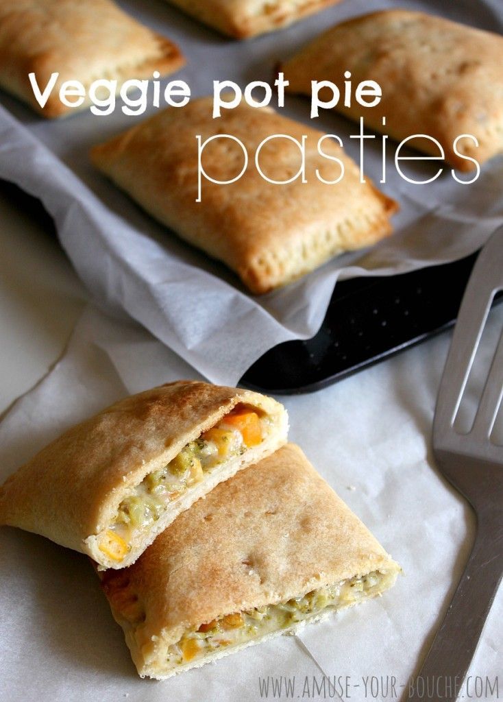 Veggie Pot Pie Pasties: Might have to add a little chicken