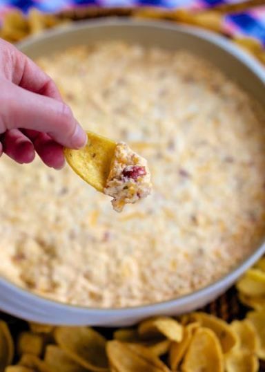 Warm “Crack” Dip – cream cheese, sour cream, bacon, cheddar and Ranch – totally addicting! There is never any left at parties!