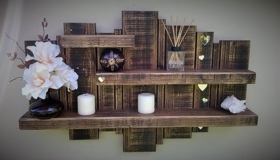 Wood wall shelf