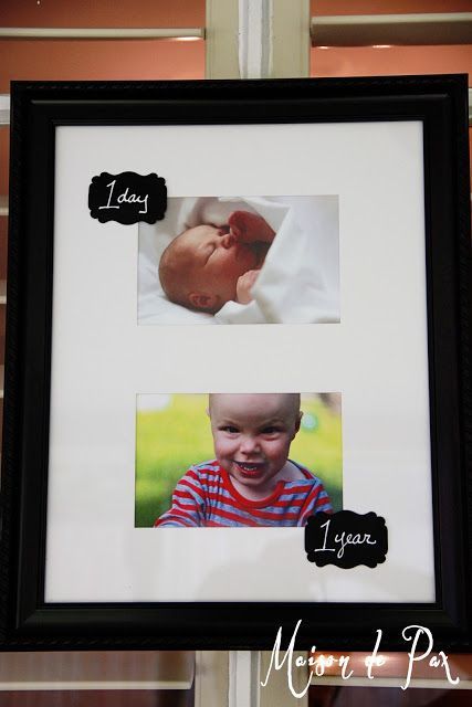 1 Day to 1 Year Pictures: easy, cheap, perfect for a first birthday party