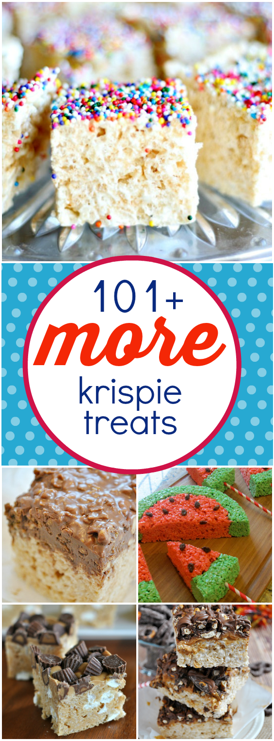 101+ MORE Rice Krispie Treats – if you love krispy treats, here are recipes for every occasion!