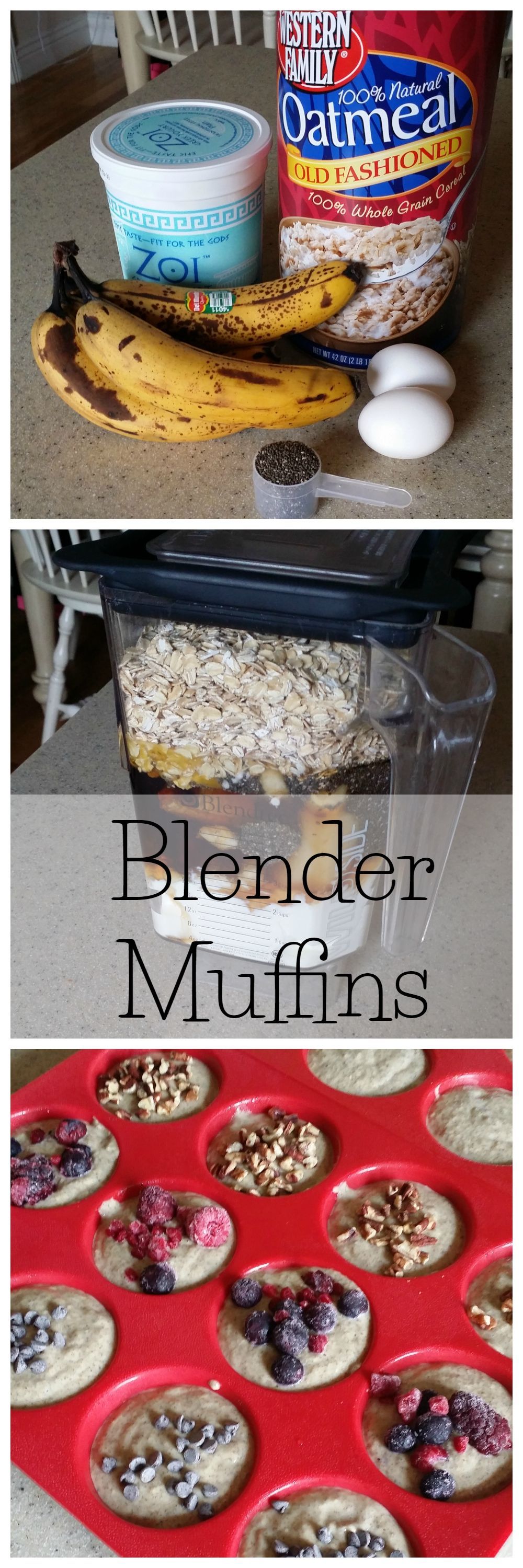 21 Day Fix approved Blender Muffins.  Super easy recipe!