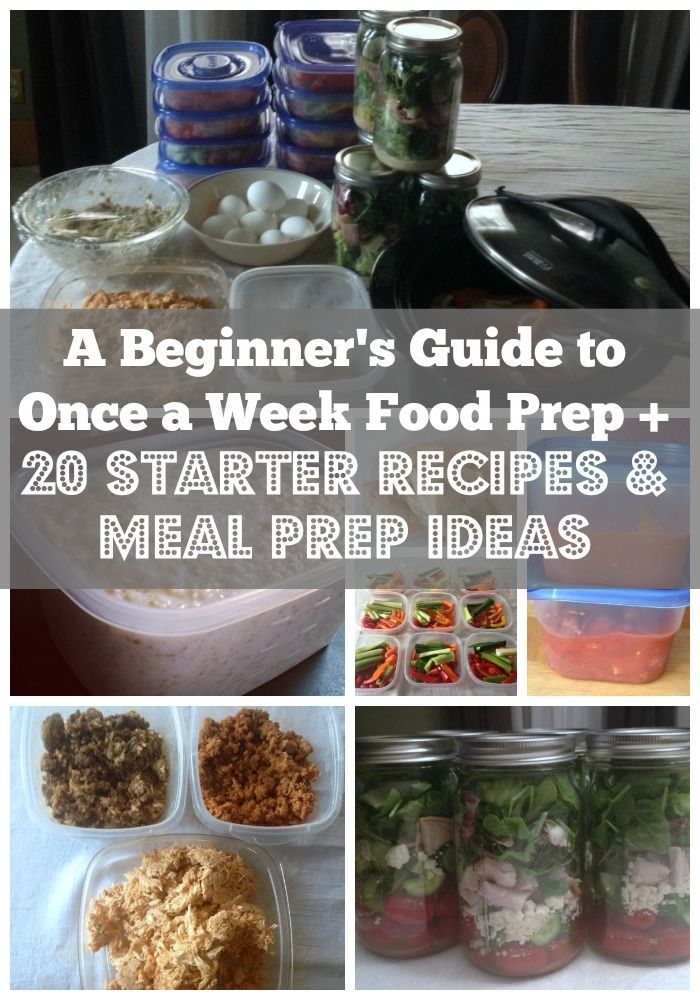 A Beginner’s Guide to Once a Week Food Prep + 20 Starter Recipes and Meal Prep Ideas