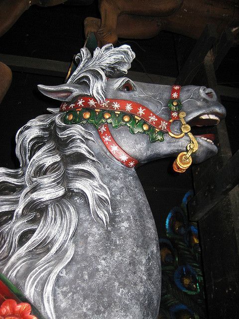 A carousel horse at the House on the Rock, in Wisconsin