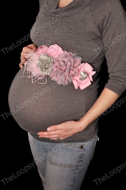 Baby Girl Maternity Sash Pink Maternity Sash by TheLoopsyDaisy, $34.95