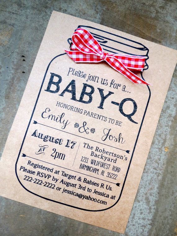 BABYQ Baby Shower Invitation and Envelopes by KraftsByJessica, $2.25