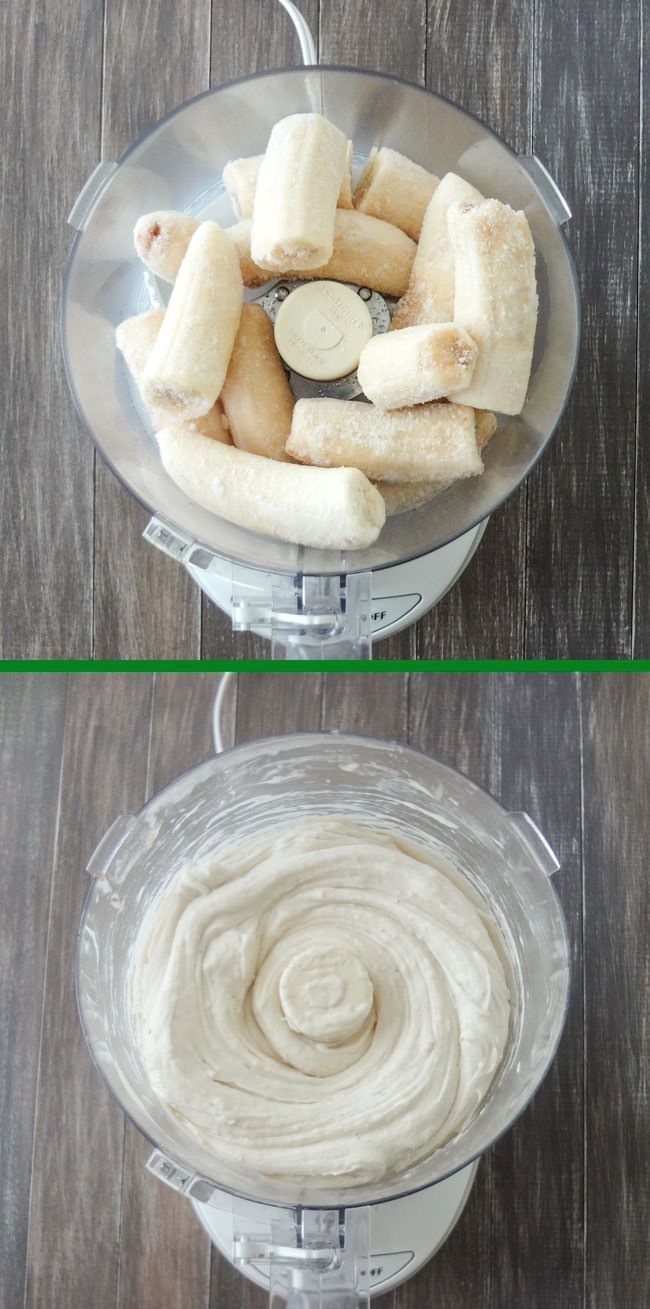 Banana Ice Cream with 5 different flavours. i love this stuff. so easy and healthy too. i can eat this stuff everyday without any