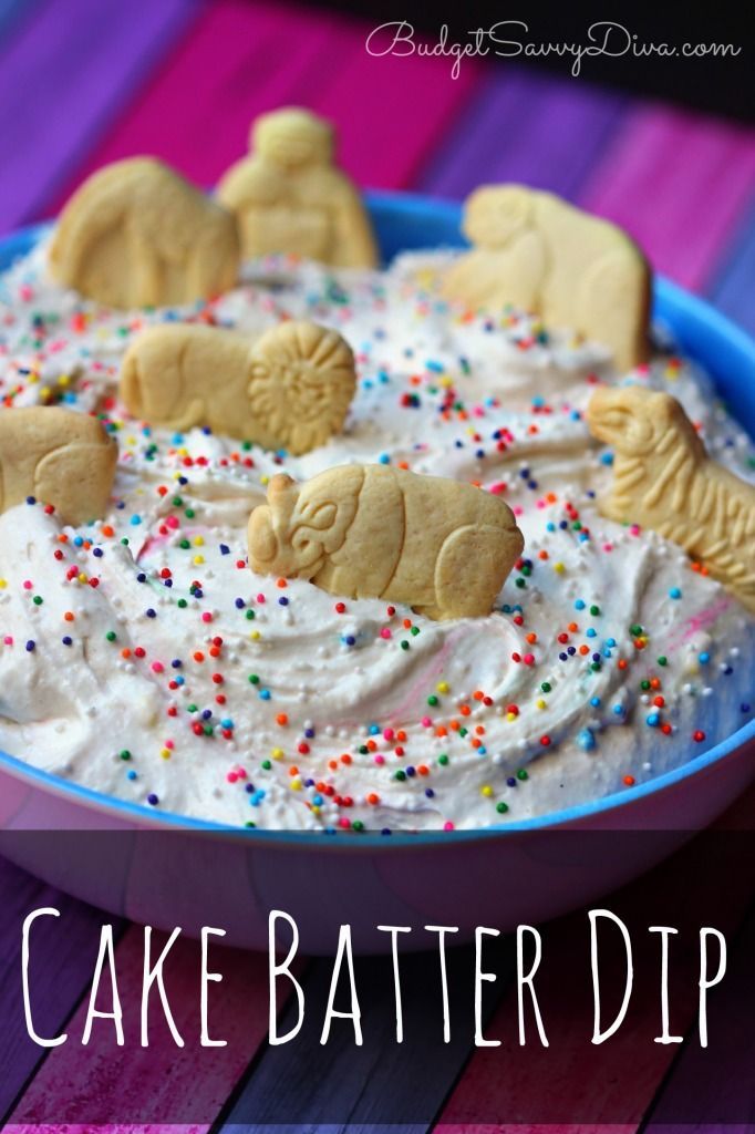 Cake Batter Dip Recipe- this seems so wrong, yet I would really like to try it sometime