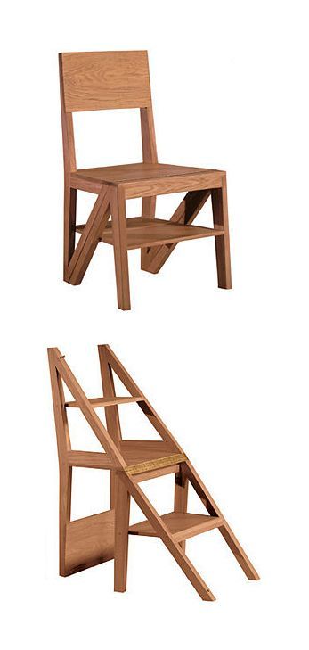 Chair / ladder stepping stool #furniture_design