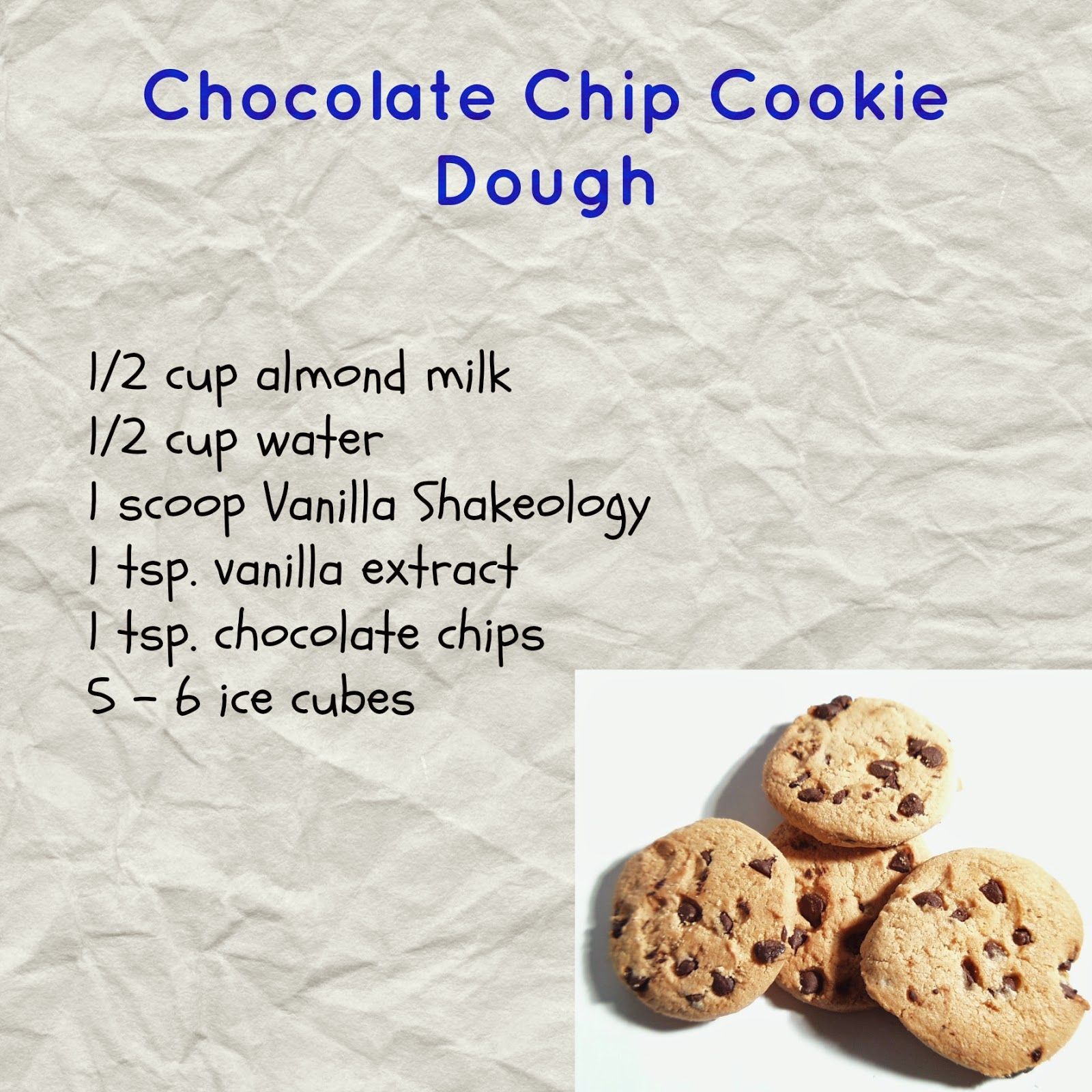 Chocolate Chip Cookie Dough Shakeology