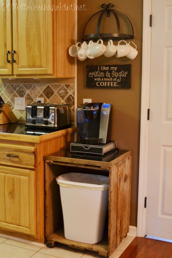 DIY Coffee Station- so cute and functional!