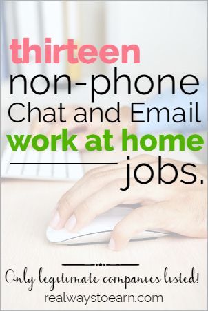 Do you need a non-phone work from home job? Do you prefer email and chatting rather than talking on the phone? Then here’s a list