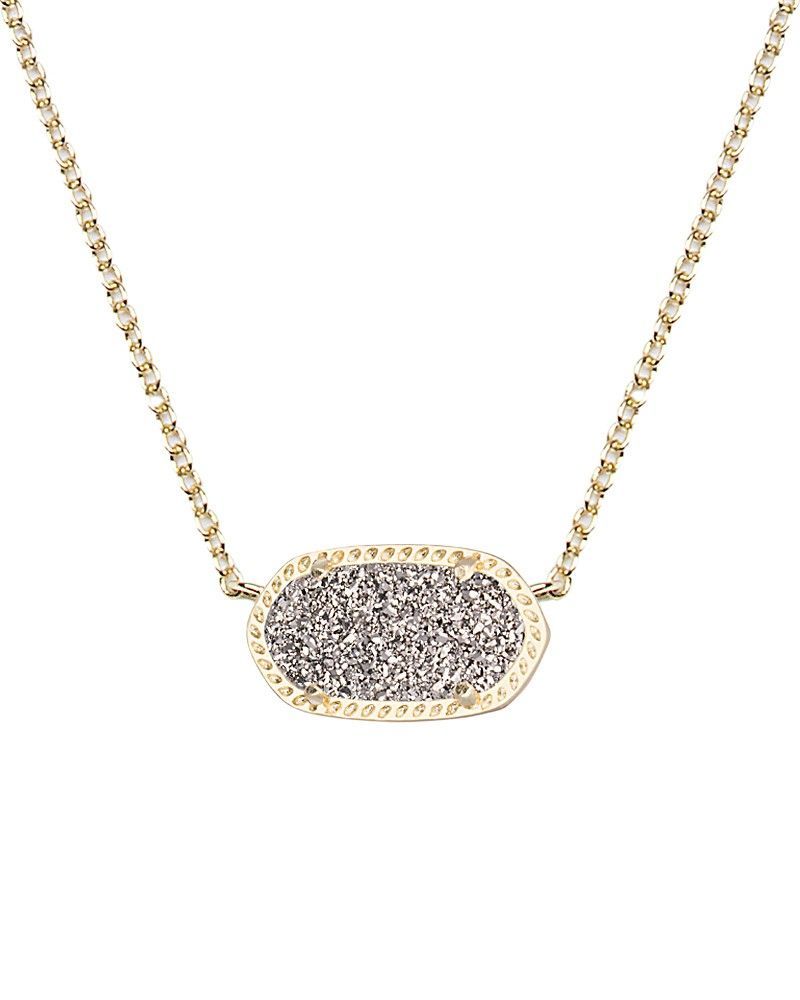 Elisa Pendant Necklace in Platinum Drusy – Kendra Scott Jewelry. Coming July 16!