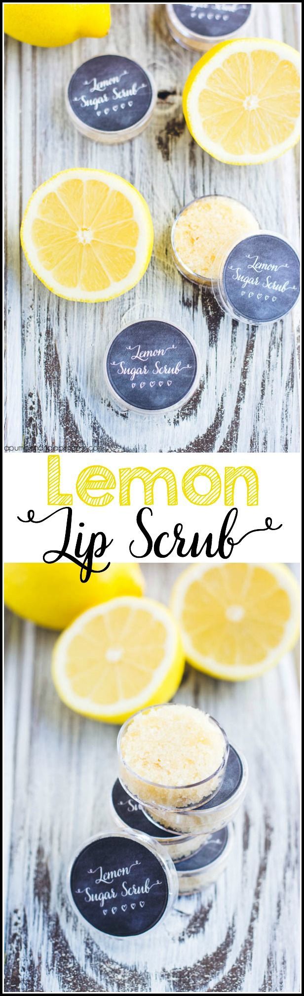 Exfoliate and moisturize dry lips with this DIY Lemon Lip Scrub