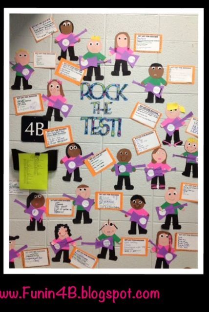 Fun in Room 4B: Rock the Test!  We are so making these!! OMG!! I love this!! Such an awesome project to do with the kids and way