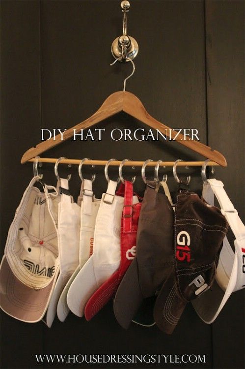 Hat Organizers – 20 Creative Ways to Organize and Decorate with Hangers