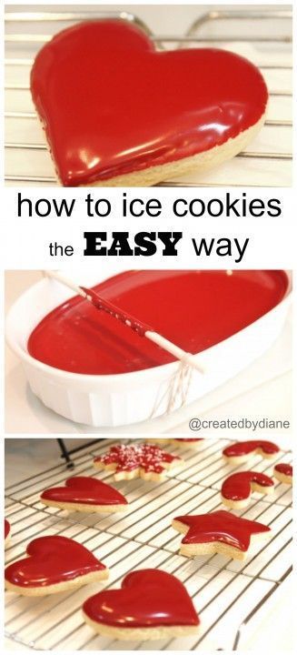 How to ice cookies without a piping bag-Icing the easy way