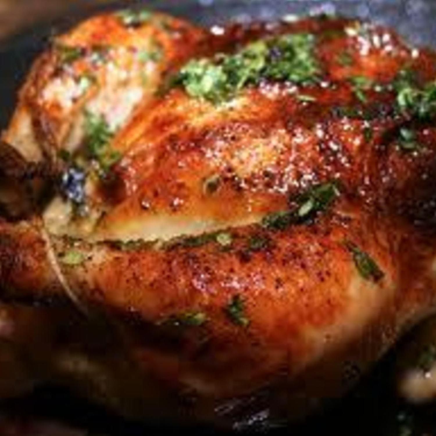 how to roast a chicken to juicy perfection. Note to myself – it takes at least 30 minutes less time than shown.
