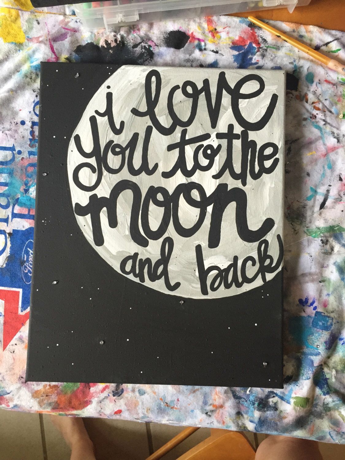 I Love You Canvas Painting