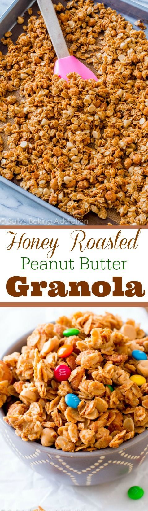 If you like peanut butter and honey, this easy and healthy 7 ingredient granola is for you!!